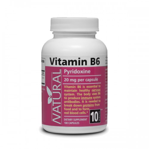 Vitamín B6 Pyridoxín 20 mg 100 kapsúl